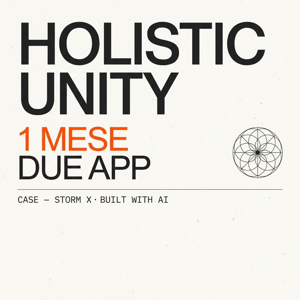 CASE HOLISTIC UNITY — 1 MESE, 2 APP