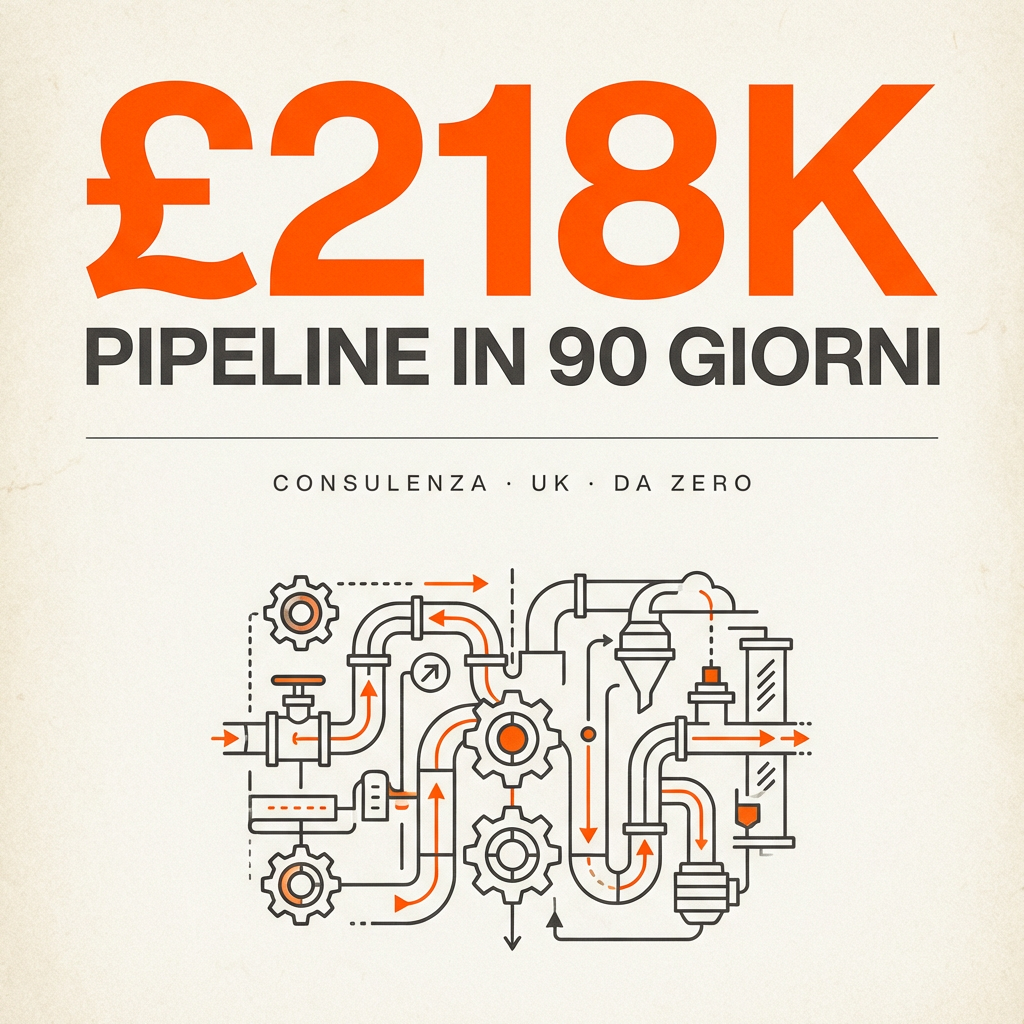 £218K PIPELINE IN 90 GIORNI